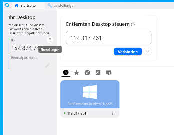 Netzwerkeinstellungen entsperren